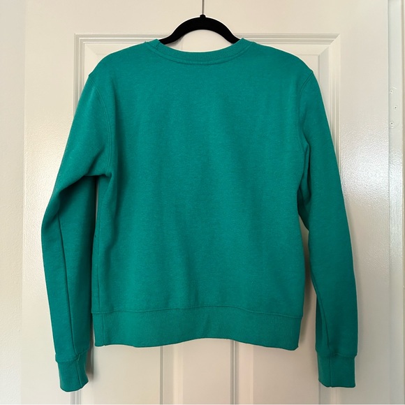 Women’s Disneyland Resort Fuzzy Logo Crewneck Sweatshirt - Teal - Picture 2 of 5